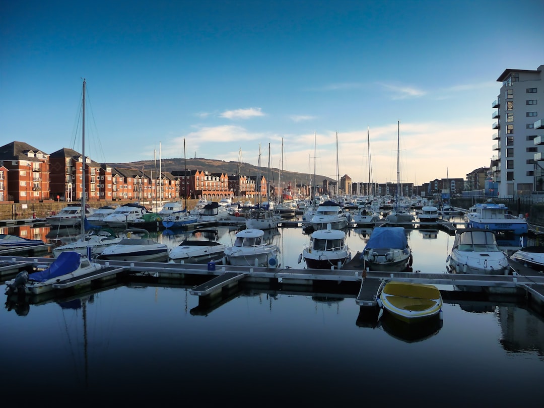 City Centre, Swansea: a bunch of boats that are in the water